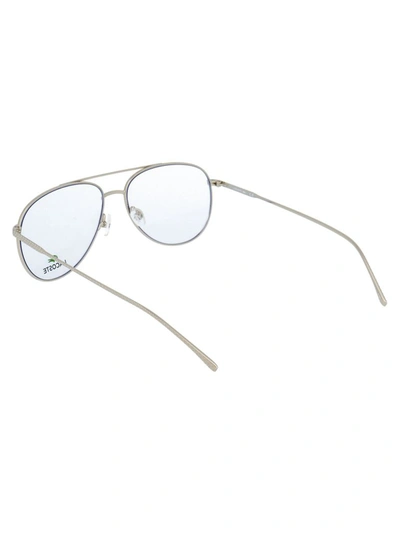 Shop Lacoste Men's Silver Metal Sunglasses