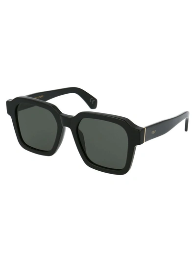 Shop Super By Retrofuture Men's Black Acetate Sunglasses