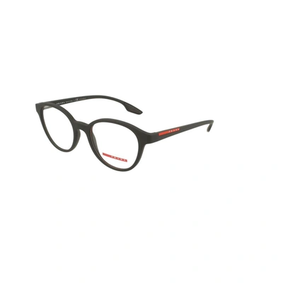 Shop Prada Men's Black Acetate Glasses