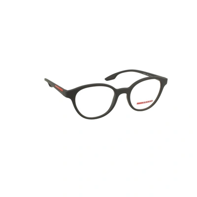 Shop Prada Men's Black Acetate Glasses