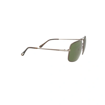 Shop Tom Ford Men's Grey Metal Sunglasses