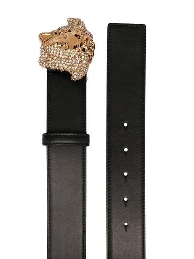 Shop Versace Men's Black Leather Belt