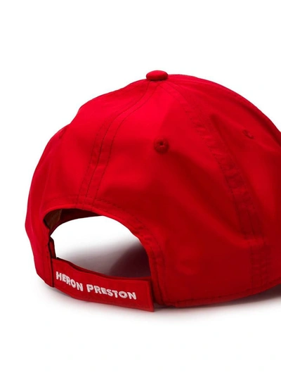 Shop Heron Preston Men's Red Cotton Hat