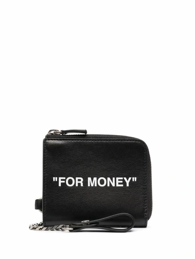 Shop Off-white Men's Black Leather Wallet