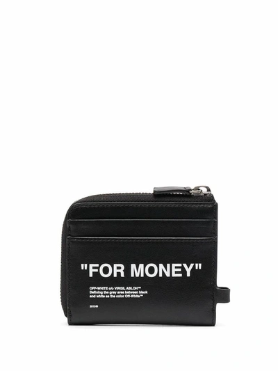 Shop Off-white Men's Black Leather Wallet