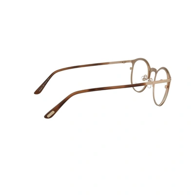 Shop Tom Ford Men's Beige Metal Glasses