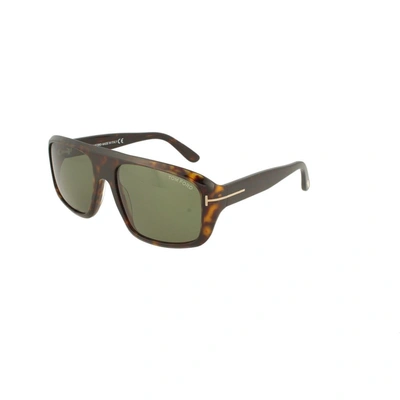 Shop Tom Ford Men's Brown Acetate Sunglasses