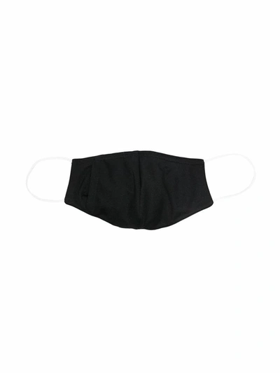 Shop Palm Angels Men's Black Cotton Mask