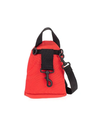 Balenciaga Mini Oversize Backpack In Red Tech Canvas In Red