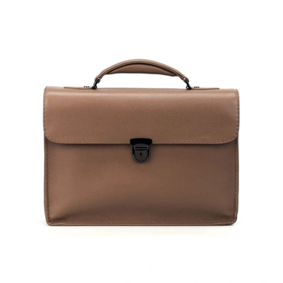 Shop Zanellato Men's Brown Leather Briefcase