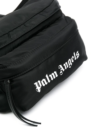 Shop Palm Angels Men's Black Polyester Belt Bag