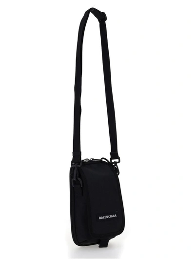 Shop Balenciaga Men's Black Other Materials Messenger Bag