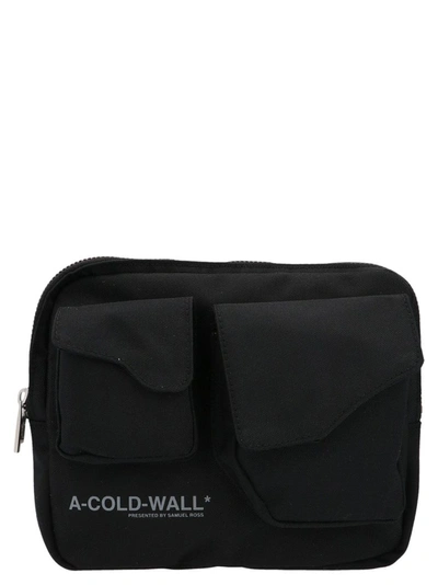 Shop A-cold-wall* Men's Black Polyester Shoulder Bag