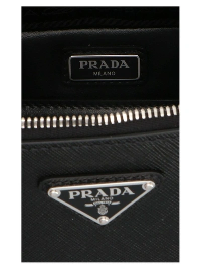 Shop Prada Men's Black Other Materials Messenger Bag