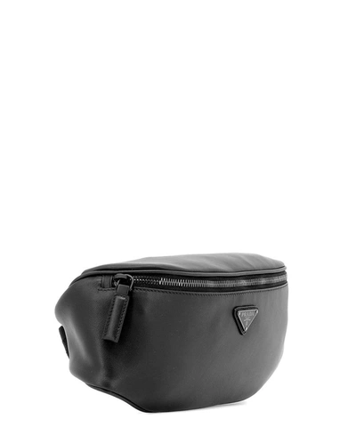 Shop Prada Men's Black Leather Travel Bag