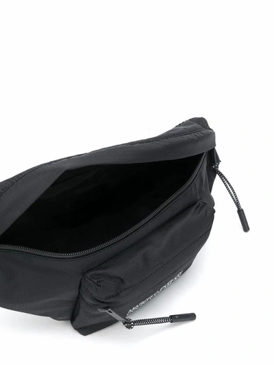 Shop Marcelo Burlon County Of Milan Marcelo Burlon Men's Black Polyamide Belt Bag
