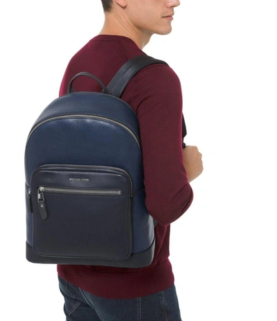 Shop Michael Kors Men's Blue Leather Backpack