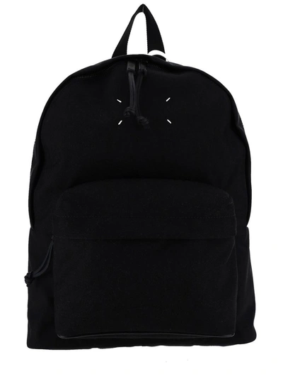 Shop Maison Margiela Men's Black Polyamide Backpack