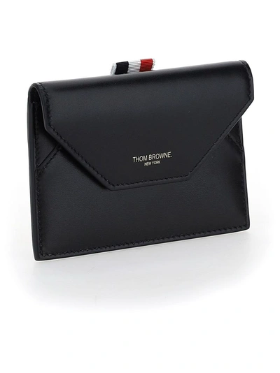 Shop Thom Browne Men's Black Other Materials Wallet