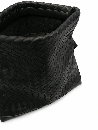 Shop Bottega Veneta Men's Black Leather Messenger Bag