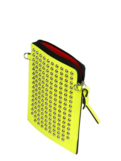 Shop Christian Louboutin Men's Yellow Leather Messenger Bag