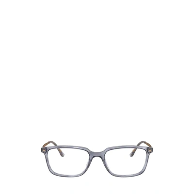 Shop Giorgio Armani Women's Light Blue Acetate Glasses