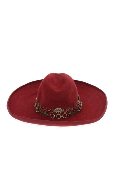 Shop Gucci Women's Red Leather Hat