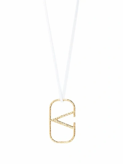 Shop Valentino Women's White Other Materials Necklace