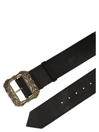 Shop Etro Women's Black Leather Belt