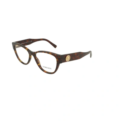 Shop Versace Women's Brown Acetate Glasses