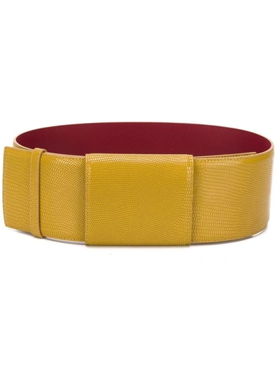 Shop Marni Women's Yellow Leather Belt