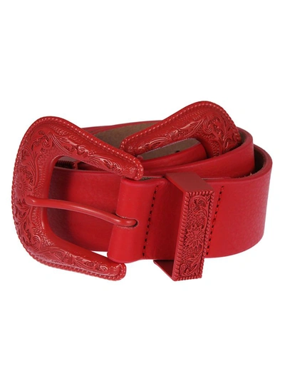 Shop B-low The Belt Women's Red Leather Belt