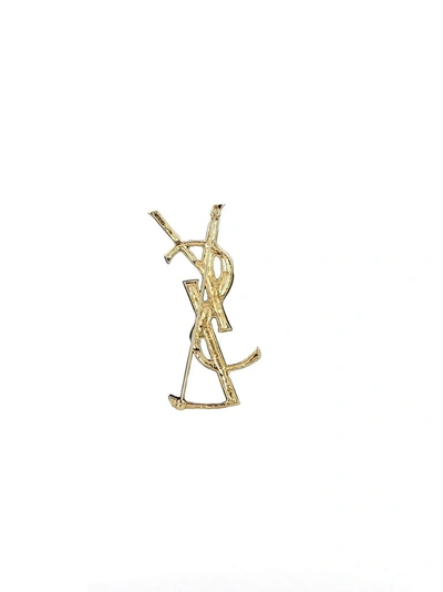 Shop Saint Laurent Women's Gold Metal Pin