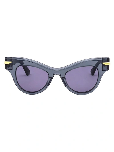 Shop Bottega Veneta Women's Grey Acetate Sunglasses