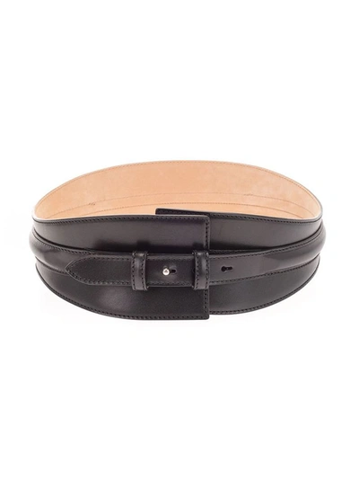 Shop Alexander Mcqueen Women's Black Other Materials Belt