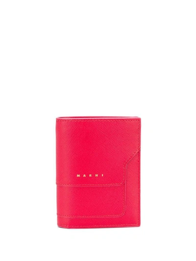 Shop Marni Women's Red Leather Wallet