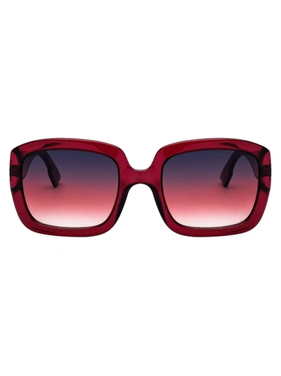 Shop Dior Women's Burgundy Acetate Sunglasses