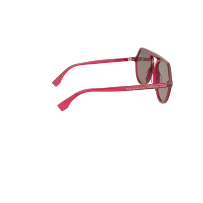 Shop Fendi Women's Red Acetate Sunglasses