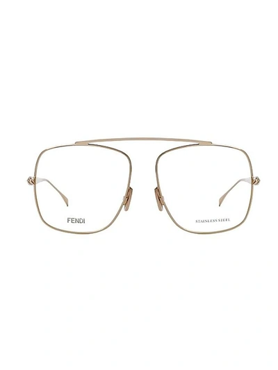 Shop Fendi Women's Multicolor Metal Glasses