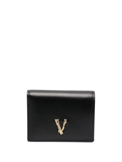 Shop Versace Women's Black Leather Wallet