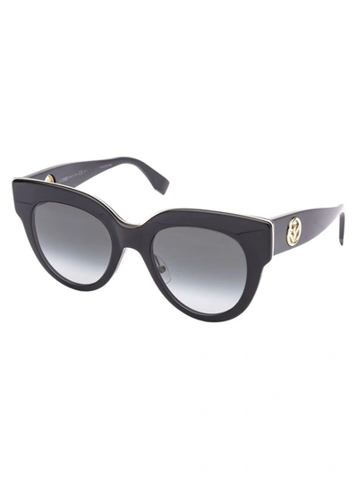 Shop Fendi Women's Black Acetate Sunglasses