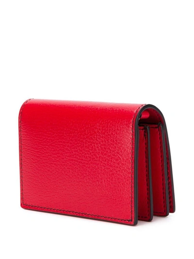 Shop Alexander Mcqueen Women's Red Leather Wallet