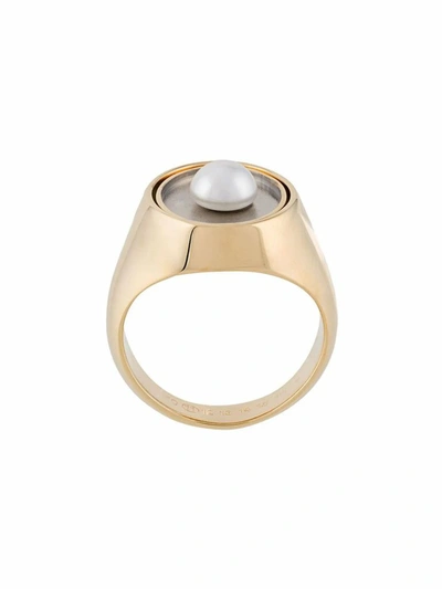 Shop Maison Margiela Women's Gold Metal Ring