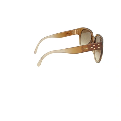 Shop Fendi Women's Brown Acetate Sunglasses