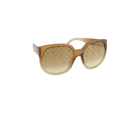 Shop Fendi Women's Brown Acetate Sunglasses