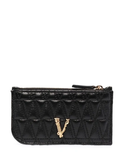 Shop Versace Women's Black Leather Wallet