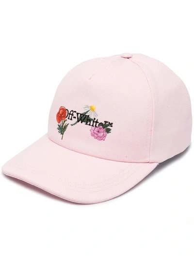 Shop Off-white Women's Pink Cotton Hat