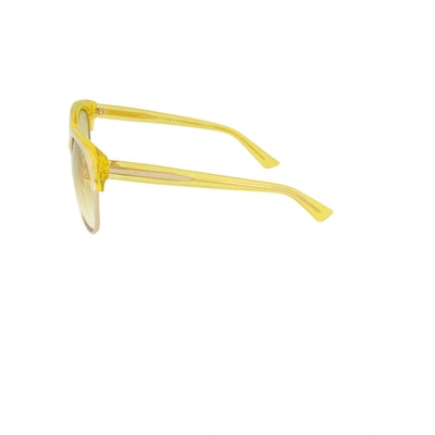 Shop Gucci Women's Yellow Acetate Sunglasses