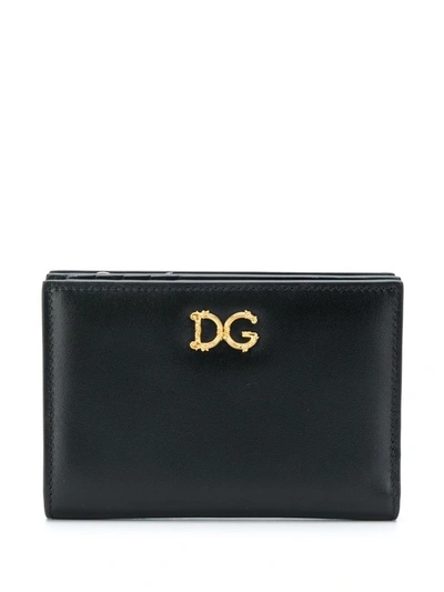 Shop Dolce E Gabbana Women's Black Leather Wallet