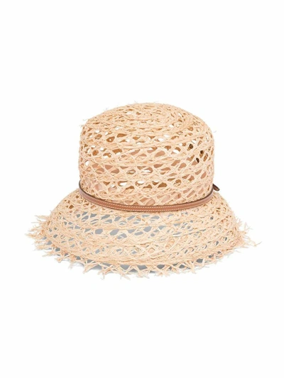 Shop Prada Women's Beige Cotton Hat